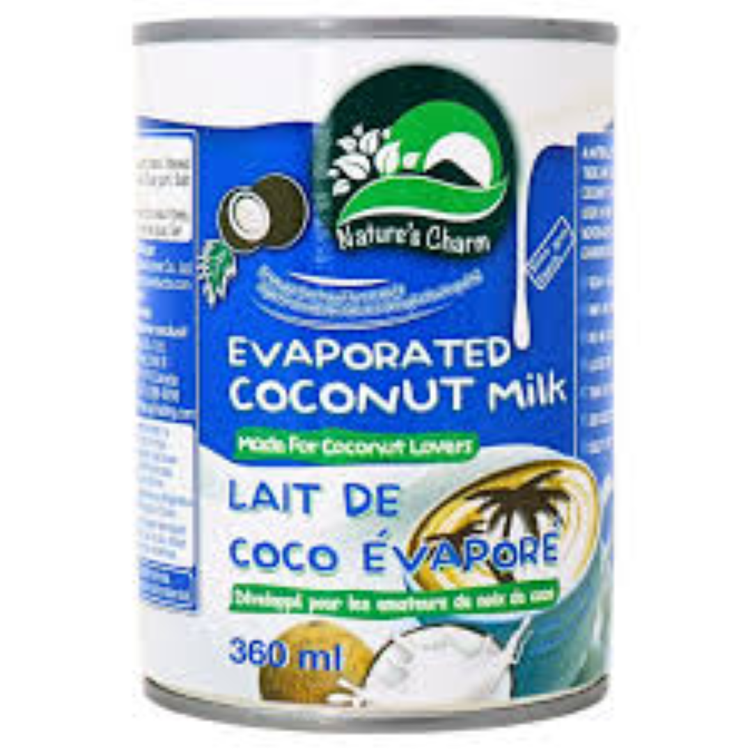 NATURES CHARM EVAPORATED COCONUT MILK 360ML